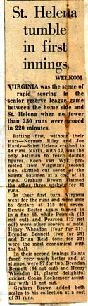 St Helena Tumbles - News Clip