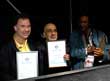 Roger Lucey and Neill Solomon with their awards