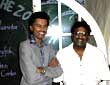Melvin Peters with Sound person Dayalan Poonan